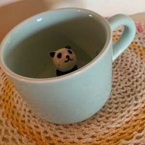 Vintage Mug with Peek-a-Boo Panda